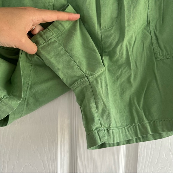 Free add on! NWOT Joe Fresh Twill Shorts in Dark Lime Green, size L - Picture 8 of 12